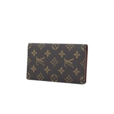 Louis Vuitton agenda cover in monogram canvas and brown leather