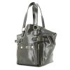 Yves Saint Laurent Downtown medium model Bag in grey patent leather - 00pp thumbnail