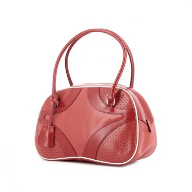 Borsa Bowling in pelle rossa