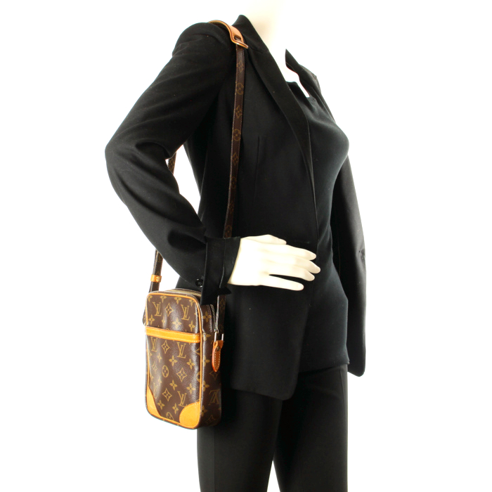Louis Vuitton Danube in Monogram canvas and natural leather - Detail D1