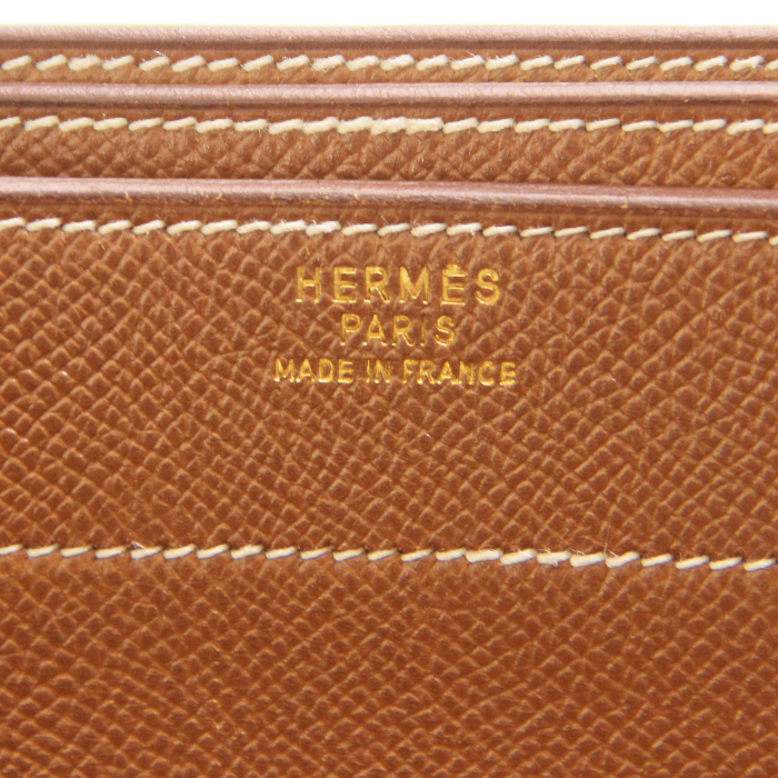 Borsa portadocumenti in pelle Epsom gold - Detail D5