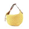 Handbag in yellow suede - 00pp thumbnail