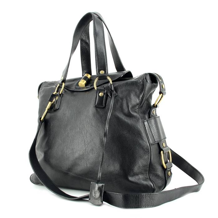 Yves Saint-Laurent in black leather