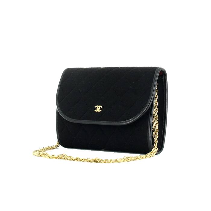 Vintage Chanel Clutch Flap Bag with Handle Gold Metallic Lambskin Gold   Madison Avenue Couture