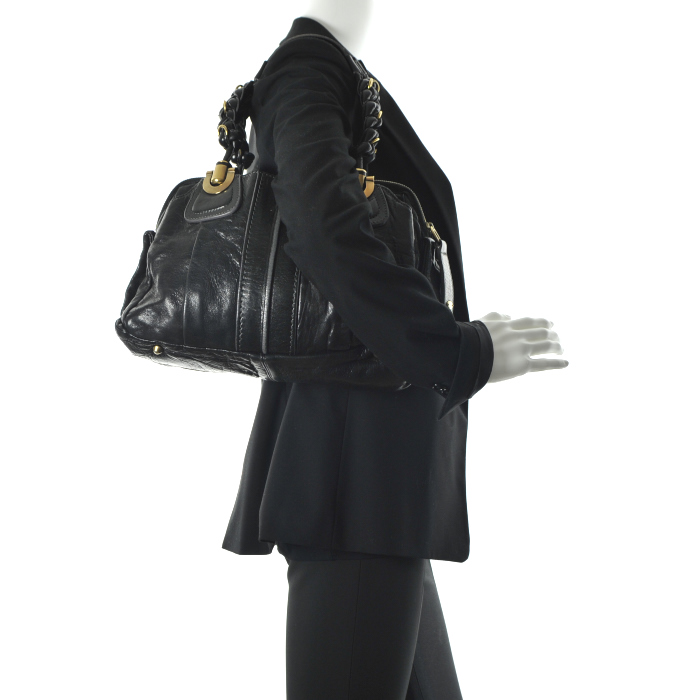 Chloé Héloïse en cuir noir   - Detail D1