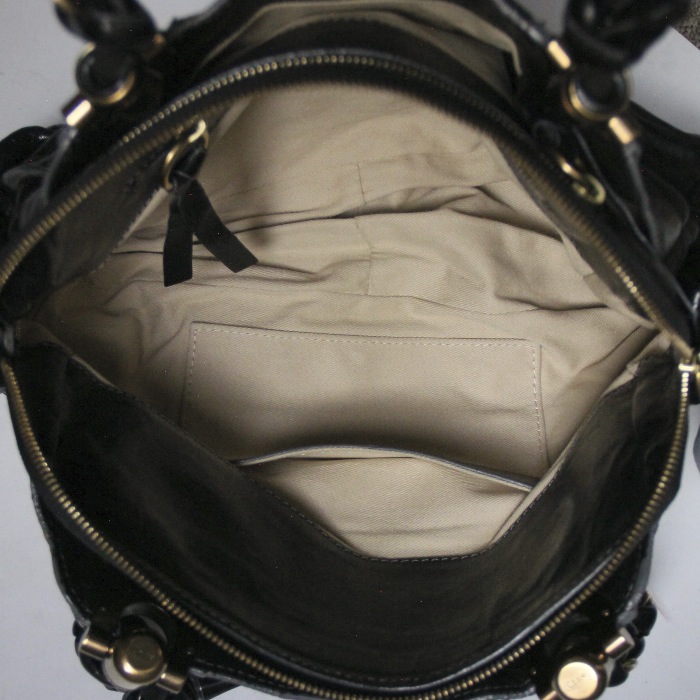 Chloé Héloïse en cuir noir   - Detail D2