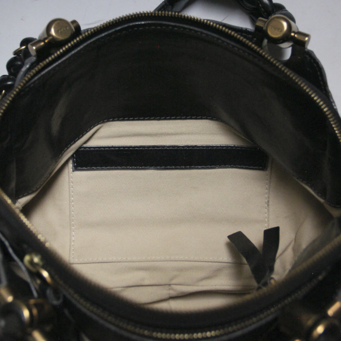 Chloé Héloïse in black leather - Detail D3