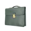 Louis Vuitton document holder in green leather - 00pp thumbnail