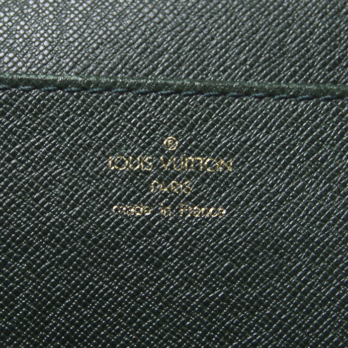 Louis Vuitton porte-documents en cuir vert  - Detail D4