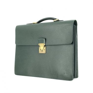 Louis Vuitton porte-documents en cuir vert 