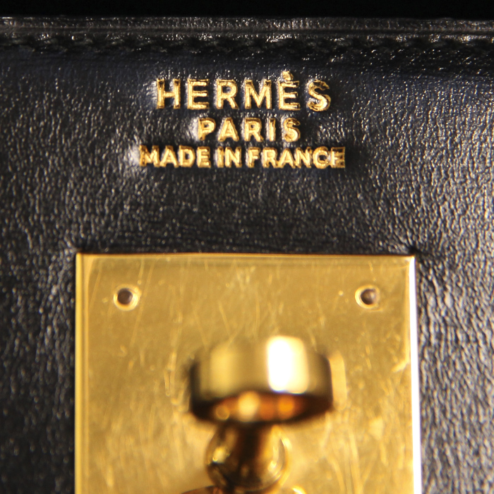 Hermès Kelly 32 cm en cuir noir - Detail D3