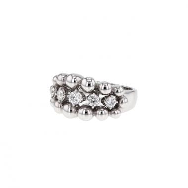 Boucheron Grains de Raisins white gold and diamonds ring