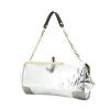 Lanvin clutch in silvered leather - 00pp thumbnail