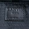 Lanvin clutch in silvered leather - Detail D3 thumbnail