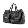 Chanel Shopping bag in black caviar leather - 00pp thumbnail