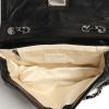Croisière handbag in black quilted leather and beige piping - Detail D2 thumbnail