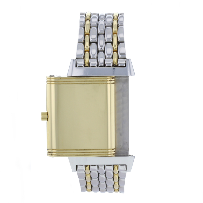 Jaeger LeCoultre Reverso in yellow gold and stainless steel Ref : 250.586 Circa 2000 - Detail D1