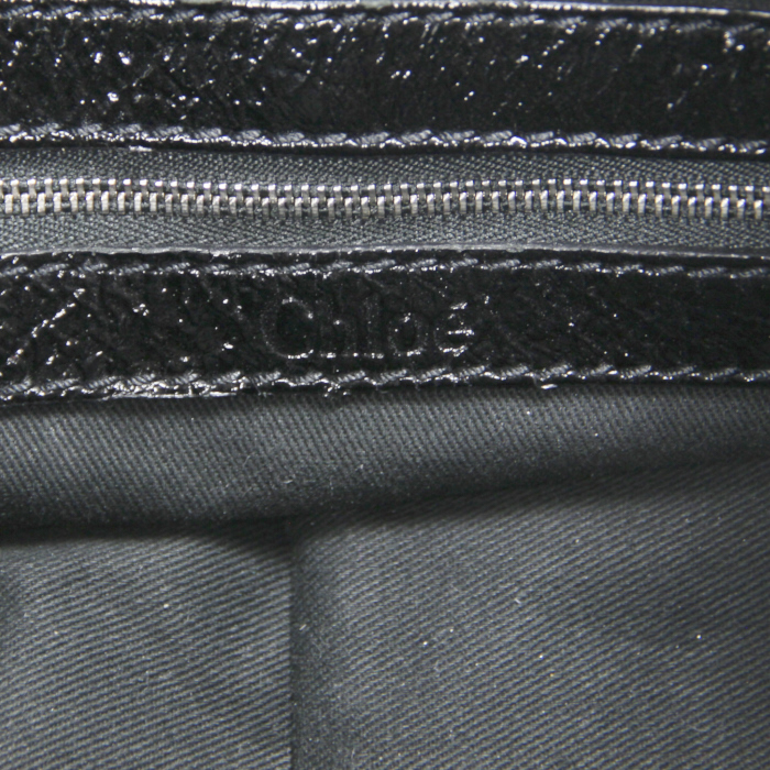 Paddington handbag in black patent leather - Detail D3