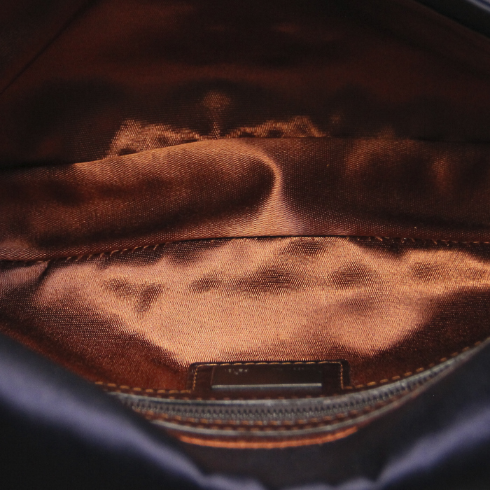 Fendi Baguette à sequins bleu, marron et argenté - Detail D2