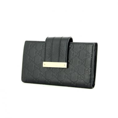 Gucci portefeuille en cuir monogram noir