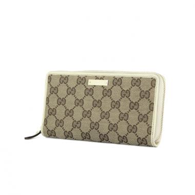 Gucci portefeuille in beige monogram canvas
