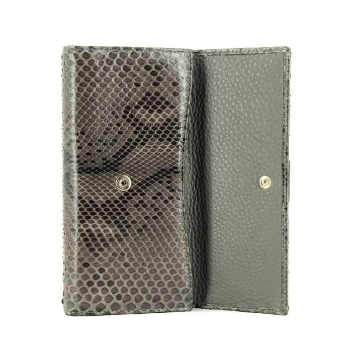 Gucci wallet in grey python - Detail D2