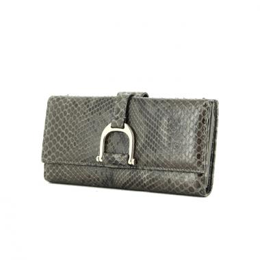 Gucci portefeuille en python gris