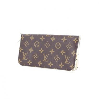 Louis Vuitton portefeuille Insolite en toile monogram et cuir crème 