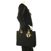 Christian Dior Lady Dior large model in black cannage canvas - Detail D1 thumbnail