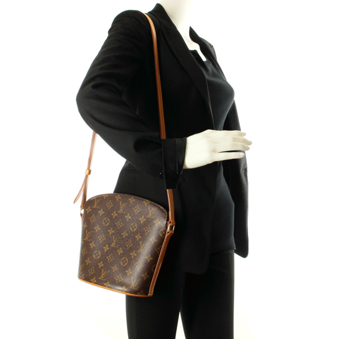 Borsa Drouot in tela monogram cerata naturale - Detail D1