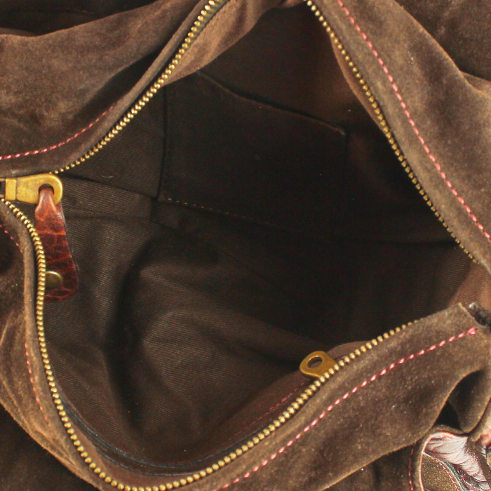Bag in burgundy leather - Detail D2