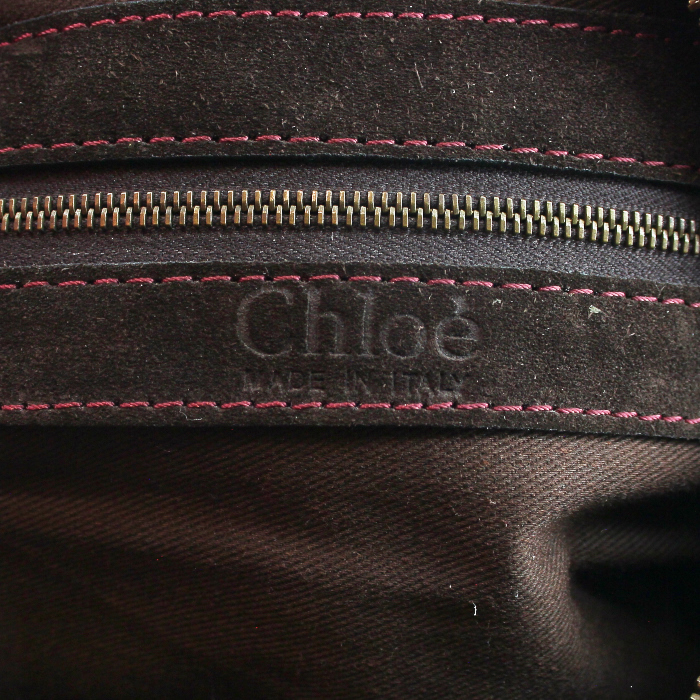 Bag in burgundy leather - Detail D3