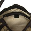 Gucci in beige monogram canvas and brown leather - Detail D4 thumbnail