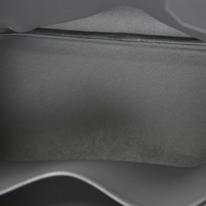 Hermes Birkin 35 cm en cuir gris anthracite - Detail D2