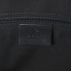 Bolsa de viaje polochon en tela y cuero negro - Detail D3 thumbnail