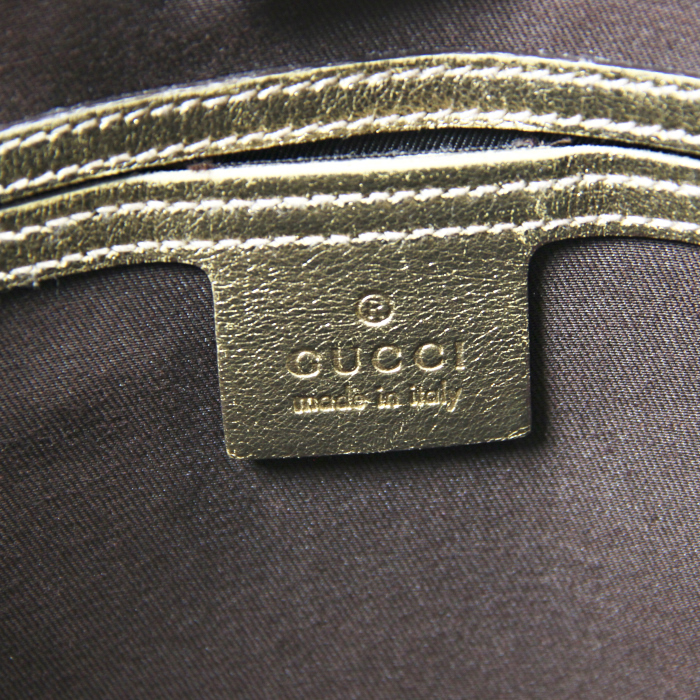 Gucci in gilt monogram canvas and leather - Detail D3