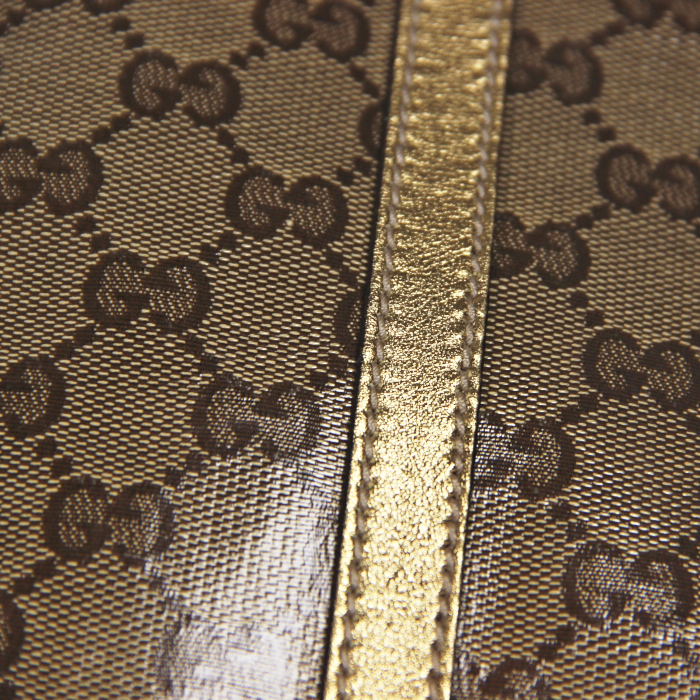 Gucci in gilt monogram canvas and leather - Detail D5