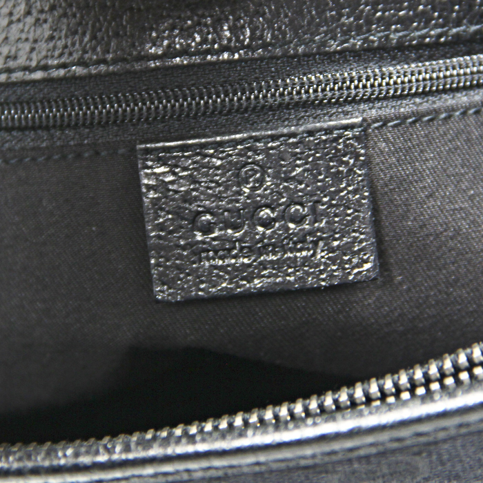 Gucci in black monogram canvas and leather - Detail D3