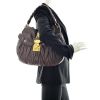 Mui Mui in brown quilted leather  - Detail D1 thumbnail