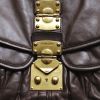 Mui Mui in brown quilted leather  - Detail D5 thumbnail