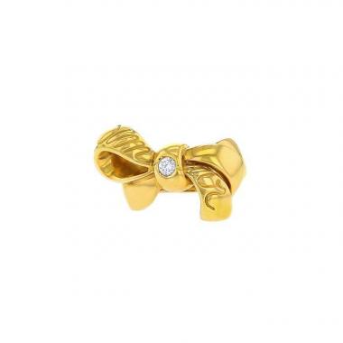 Bague en or jaune et diamant