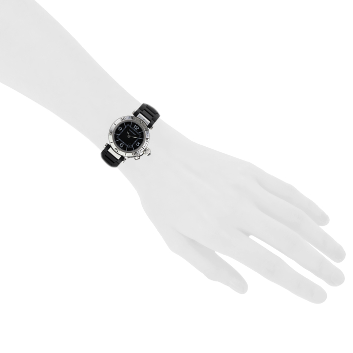 Reloj de pulsera Cartier Pasha Ref. 3025 de acero - Detail D1