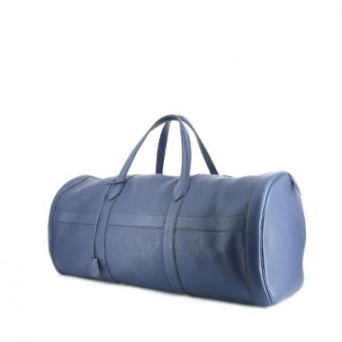 Bolsa de viaje Hermès RD en cuero epsom azul