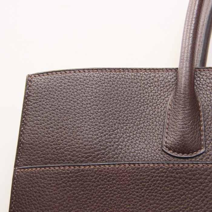 Hermès in brown leather - Detail D4