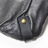 Bolso de mano en cuero negro - Detail D5 thumbnail