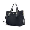 Prada shopping bag in black canvas and leather - 00pp thumbnail