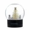 Palla di neve Chanel in plexiglas nero e vetro trasparente - Detail D1 thumbnail