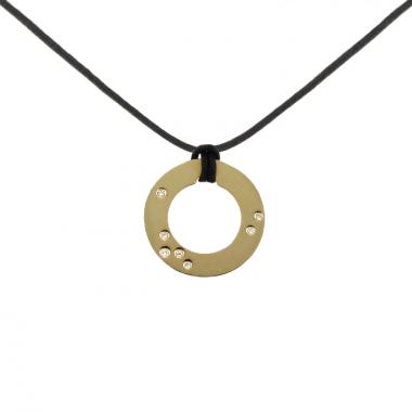 Dinh Van colgante Cible en oro amarillo y diamantes