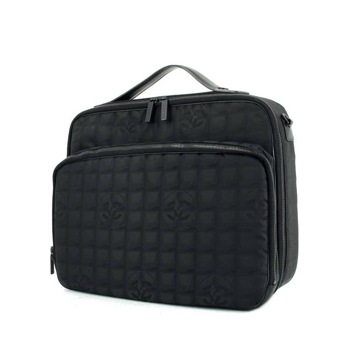 Chanel Black Quilted Nylon Laptop Sleeve