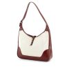 Hermes Trim handbag in beige canvas and chocolate brown leather - 00pp thumbnail